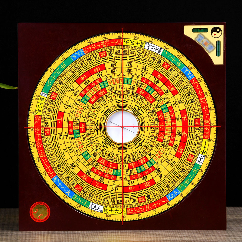 速发胶面罗盘高高经小罗盘摆件三元三合综合罗盘精级电木罗度仪