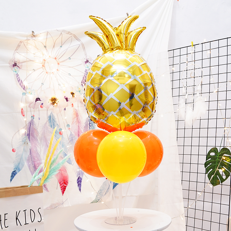 速发水果气球桌飘装饰儿童生立宝宝周岁派场气球日柱结婚对景布置