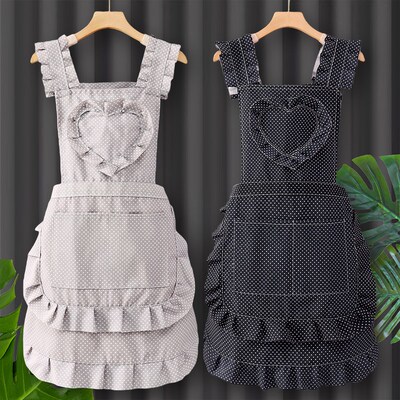 速发上班围裙0224新款纯房耐脏家用厨棉护衣做饭工作服防油大人