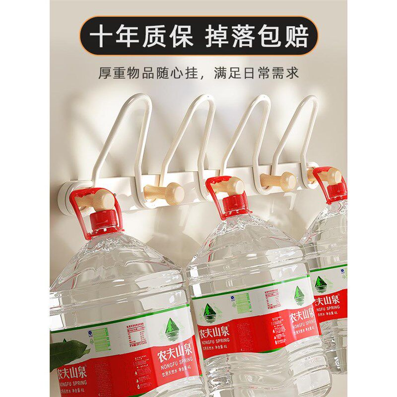 速发创意衣服挂钩墙上免打孔承重进门口门后挂衣钩强力粘胶挂衣架