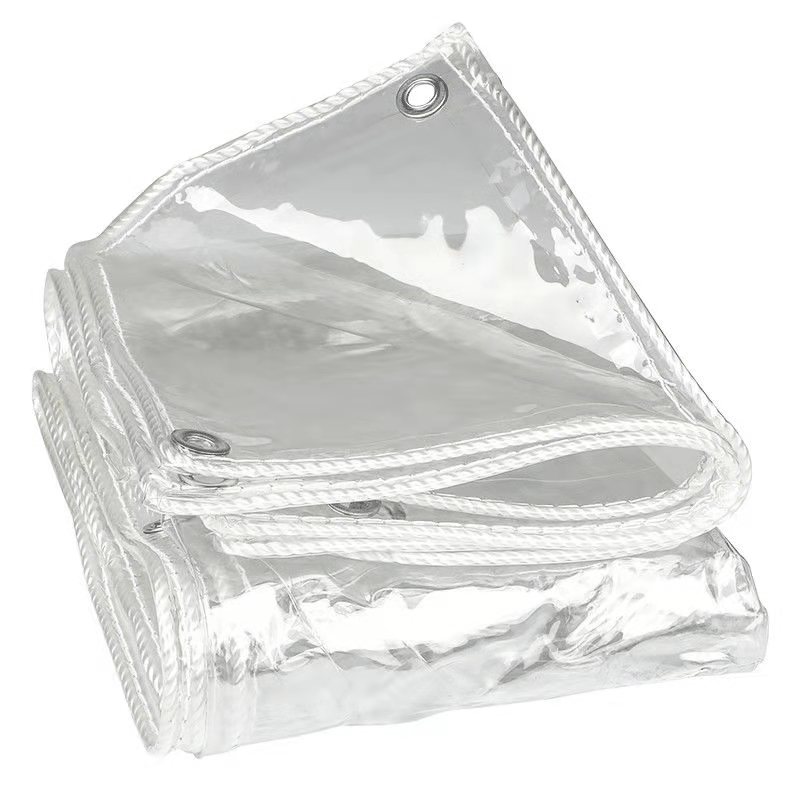 速发加厚台窗户防雨帘防雨布防水户外遮布透明防风布料挡雨塑篷布