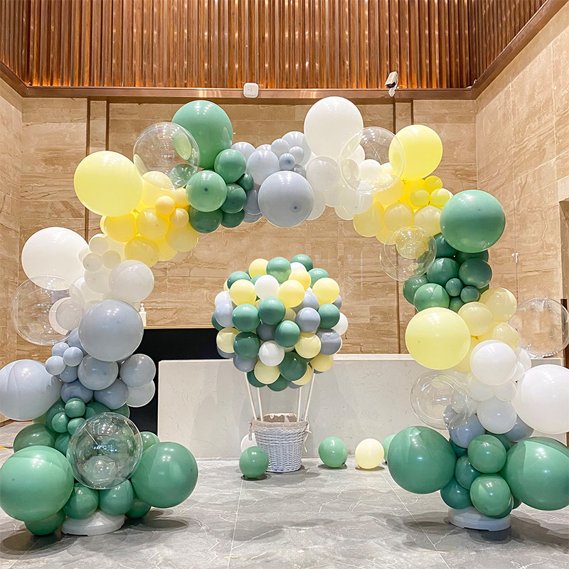 速发气球拱门粉色大号装饰场景布置周岁生日热气球开业庆典公司年