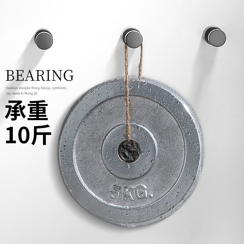 速发可免灰色全铜批打孔挂挂钩进门玄关衣钩打孔固定浴室单个鞋柜