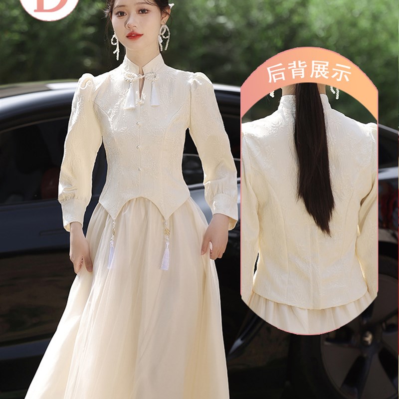 速发服娘伴子式2025新款礼服小个中高级感国风旗袍姐妹团伴娘