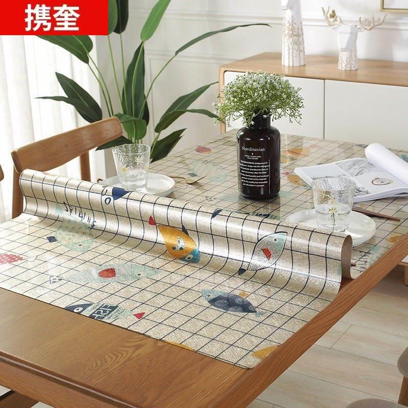 速发桌子垫子防水可擦洗台面塑胶垫饭餐桌垫桌布防烫垫桌布pvc塑