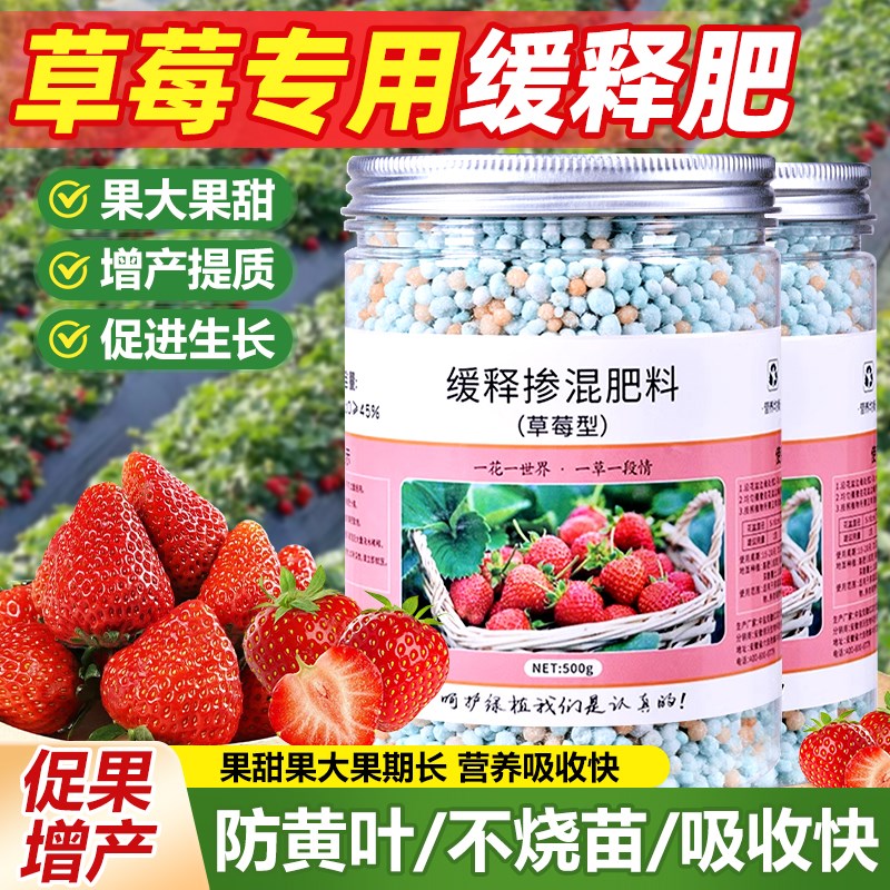 速发草莓专用缓释肥颗粒卉通用植物花肉绿植多肥氮磷钾肥料