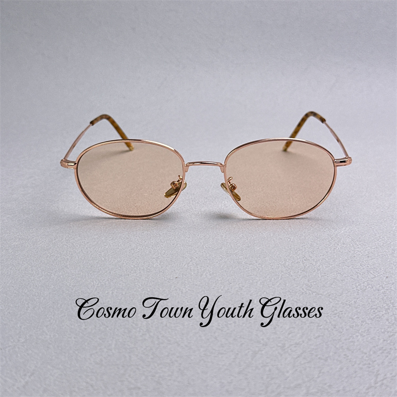 金属椭圆太阳眼镜防紫外ins风