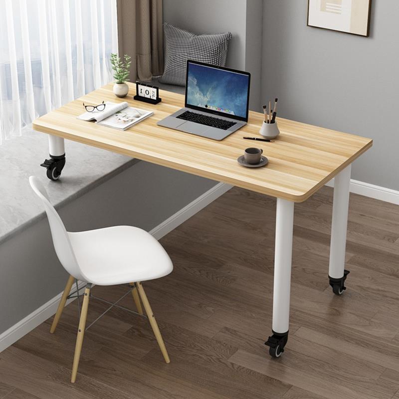 9W可移动飘窗书桌带挡板电脑台式桌子卧室窗台长短腿写字高低脚简