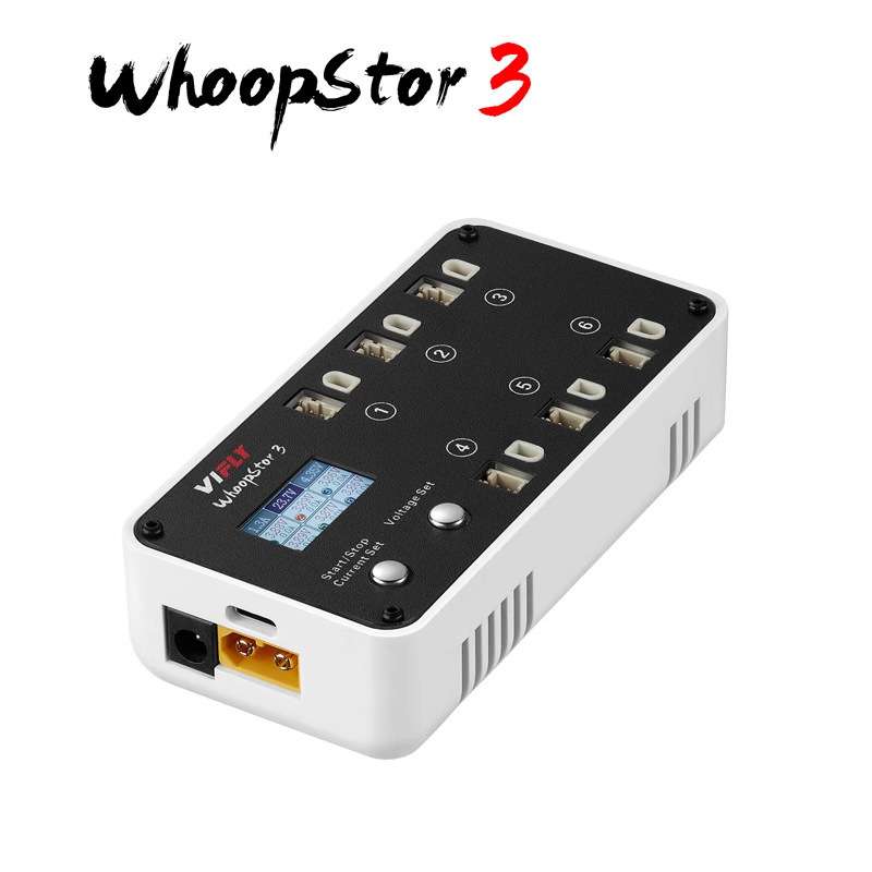 VIFLY 三代 WhoopStor3 充电器 BT/PH2.0接口 穿越机1S LiPo/LiHV