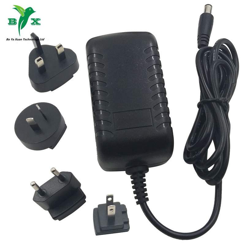 供应CE UL12V3A 36W可换插头电源 适配器 多功能插头开关电源