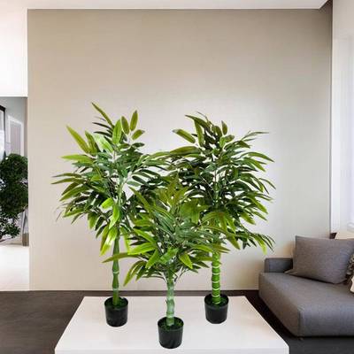 仿生绿植仿真竹子落地假竹树客厅仿真绿植盆栽摆件大型植物装饰