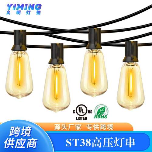 ST38LED高压灯串户外防水灯串庭院灯圣诞节装饰