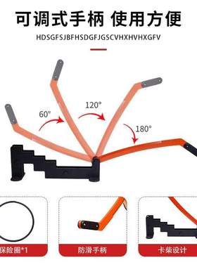 新款壁挂式劈柴器橙色木材分离器家用户外庭院劈柴器神