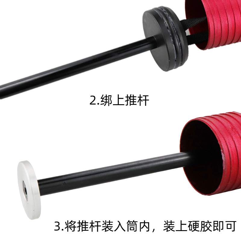 气动玻璃胶枪压胶枪硬软胶两用打胶抢推杆式结构胶枪310ml600ml