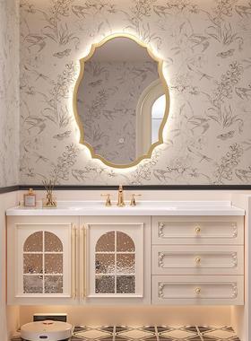 Jb法漱式油风浴室柜组奶合岩板热弯57315陶瓷U一体盆卫生间洗台洗