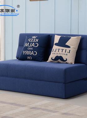 8V沙床可折发榻榻米单人1.叠双人1.5SPO米小户型客2厅两用简易懒