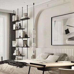 顶天立地BAC置架落列地极简饰书架装现代简约陈展示架通顶玄关物