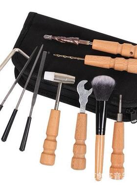 吉他组合工具套装包维保开孔品丝打磨琴桥修枕QXR琴测量扳养手