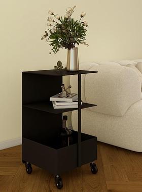 双奶油小边风几可移动小推车用休闲层收纳架小cbg98525户型置物家