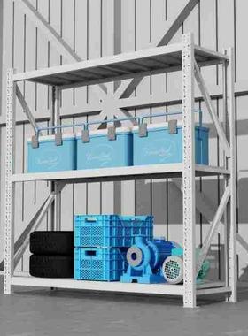 储60KG/层用仓货架多层置物架超强承重家0储物货YOF架重型三层白