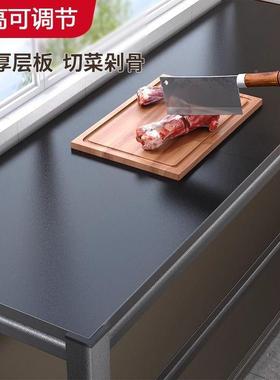 多微功能靠墙储物架子厨落地波炉纳eNC2MBhm橱柜货架多层家用房收