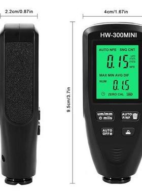 HW-300INI高油精度M涂层测厚仪滑漆膜仪HW300MIN漆粉层测厚仪防汽