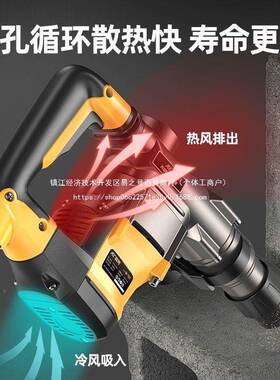 220V交流锤无刷电12锤HGZ00W电锤镐双用锤钻平凿