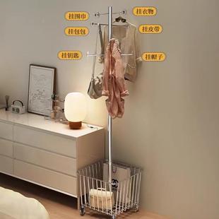 简易挂衣架落地卧室不占间地家用架室内挂包房立式隔衣帽VXP架夜