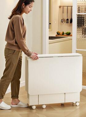 .2m折叠餐桌可收餐纳椅折桌小户型省XTT空间伸缩可移动桌叠子1餐