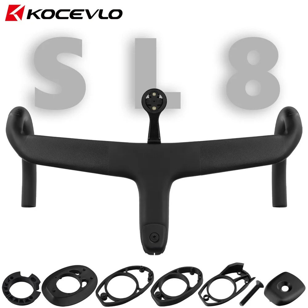 KOCEVLO公路自行车全碳纤维车把一体式弯把内走线送码表架SL7/SL8