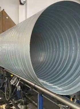 镀锌白铁皮螺旋管管除尘风管排气管道不锈钢风通风镀锌板89798排