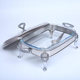 不锈钢商用烤鱼炉多高档固功体酒精炉酒店豪热华耐玻RSR璃自能助