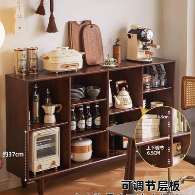 家逸矮实书地柜靠墙一体置物书木架客厅家用格收纳子柜落储TMP物