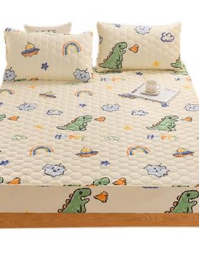 BK9KA类0母婴10OFY全棉防水隔尿夹棉床纯笠件棉加厚床罩儿童单薄