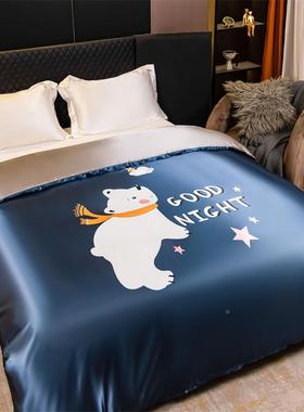 新款JCE大冰丝套家用被版单款套件被子被床芯枕头床单四件套