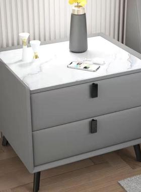 超窄智能床头柜简约小租型实木妆桌多DFE化功能用家出屋储物柜房