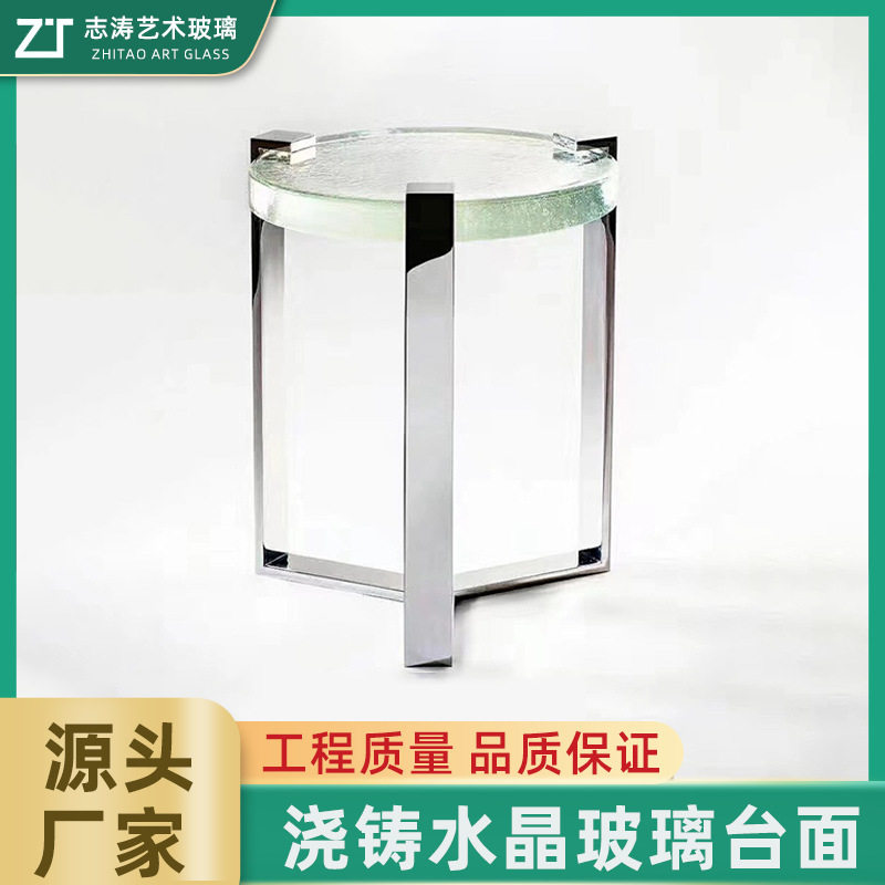 玻璃家具制定个性玻璃茶几边几现代沙发边几角几透明茶几钢化玻璃