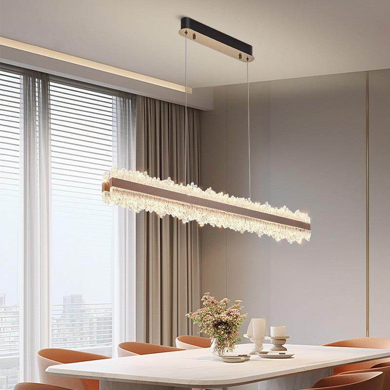 现e简约奢风餐厅吊灯感餐厅轻主灯20566542代5新款一字ld灯饰大气