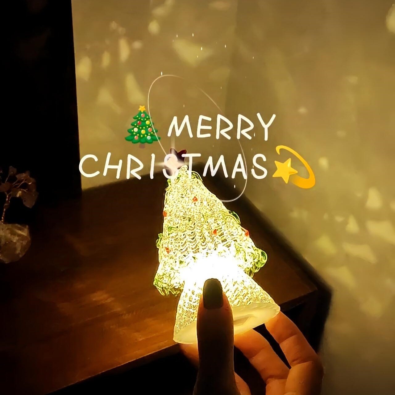 绕丝琉璃迷你圣诞树摆件