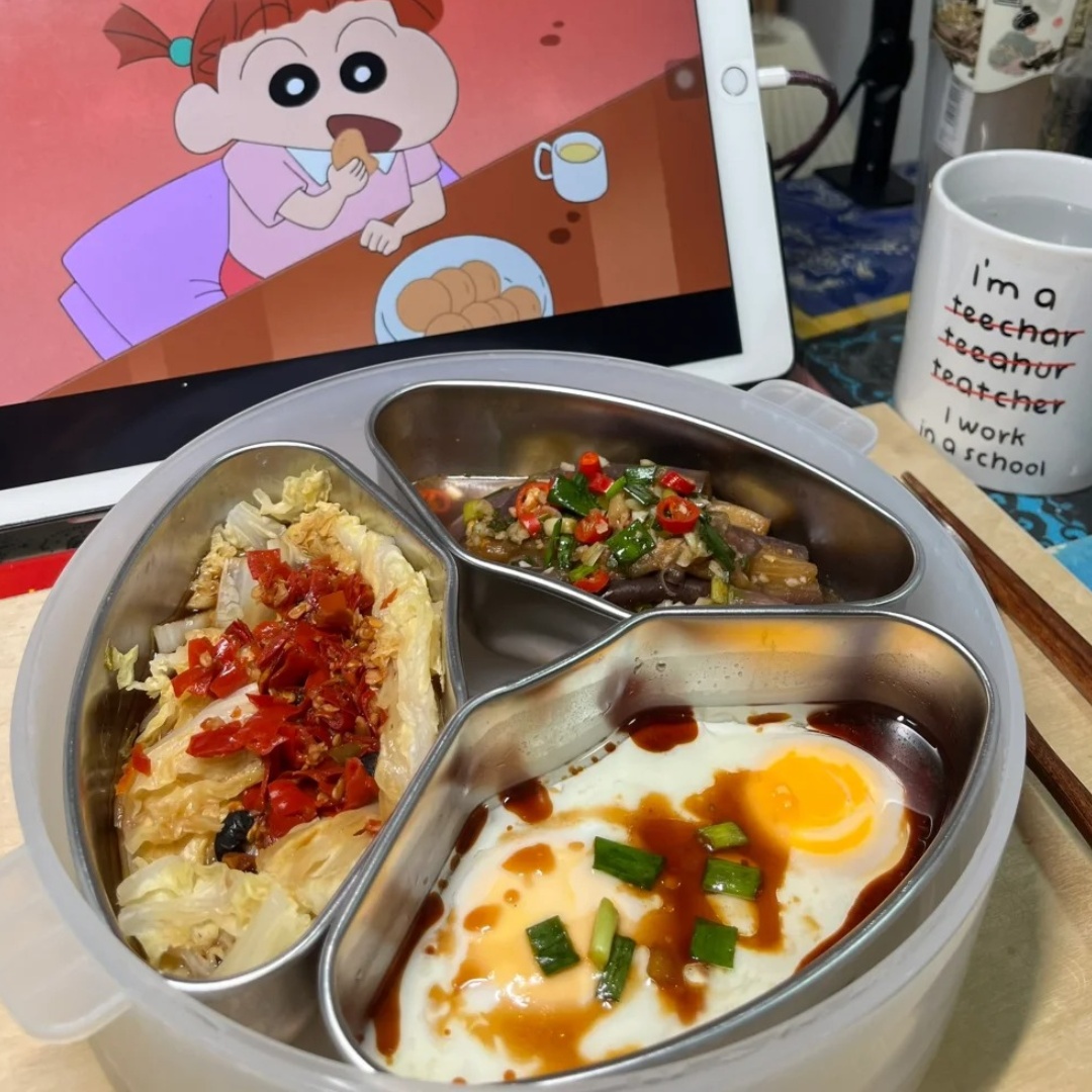 304不锈钢扇形蒸盒便捷不串味