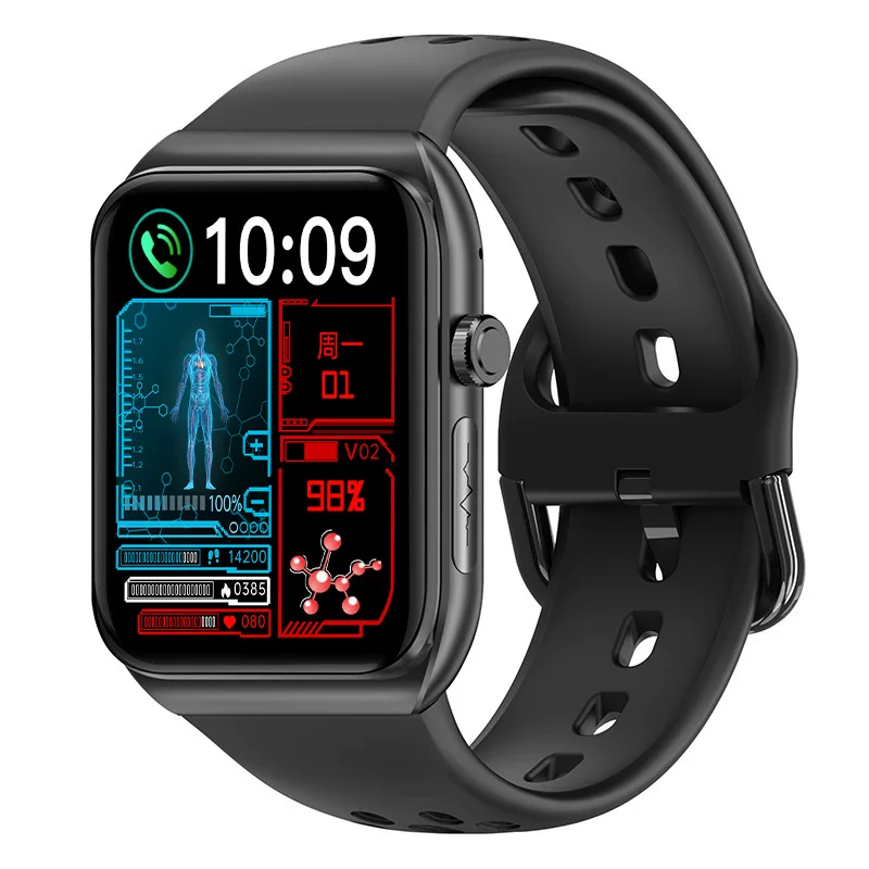 New BK01 Bluetooth звонок кардиальный академический монитор крови липидов температуру сердца многофункциональные спортивные умные часы