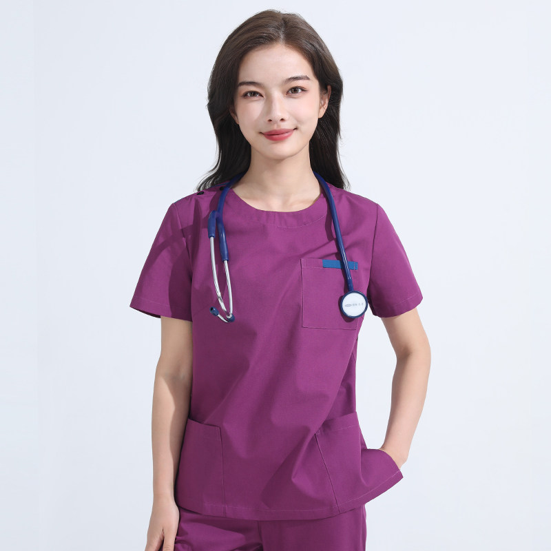 洗手衣女短袖夏棉长袖手术衣服口腔护士医护服男刷手服医生工作服