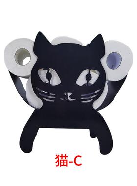 轻奢铁艺动物纸巾架金属壁挂羊工艺品毛毛虫手工餐巾纸座架