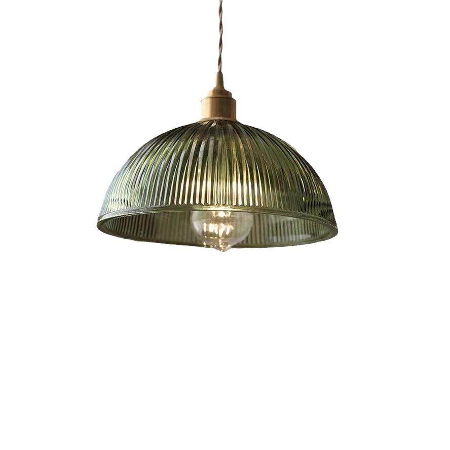 黄铜条纹玻璃吊灯北欧风餐厅吧台阳台酒吧咖啡厅个性极简单头吊灯,家装灯饰光源,智能吊灯,淘宝优惠券,粉丝福利购,淘宝优惠卷