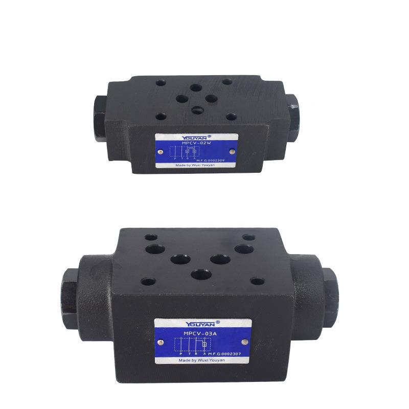MPC02SPV保压阀MPCV-2叠加式3W液B控A单向阀04双向液压锁D0AYCLT0