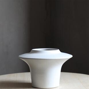 手工陶艺粗陶花器干花插花摆件禅意茶室花瓶陶瓷花盆陶泥陶罐