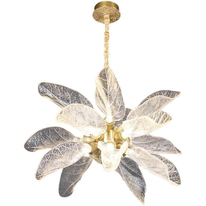 全铜叶片客厅餐厅吊灯卧室灯中山灯具大全轻奢创意主灯树枝楼梯灯,家装灯饰光源,智能吊灯,淘宝优惠券,粉丝福利购,淘宝优惠卷