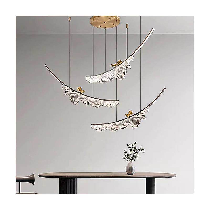 现代个性创意羽毛小鸟吊灯酒店大堂装饰售楼部沙盘吊灯艺术灯