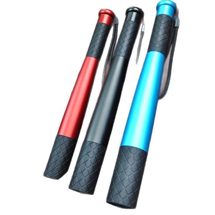 新款棒球棍强光手电筒可充电安防车载户外大功率铝合金巡逻手电筒