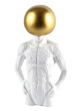 北欧创意抽象人物肌肉男工艺品摆件民宿家居样板间客厅书房装饰品